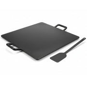 12 Inch Cast Iron Dosa Tawa with Free Turner & Dual Handles – Induction & Gas Compatible