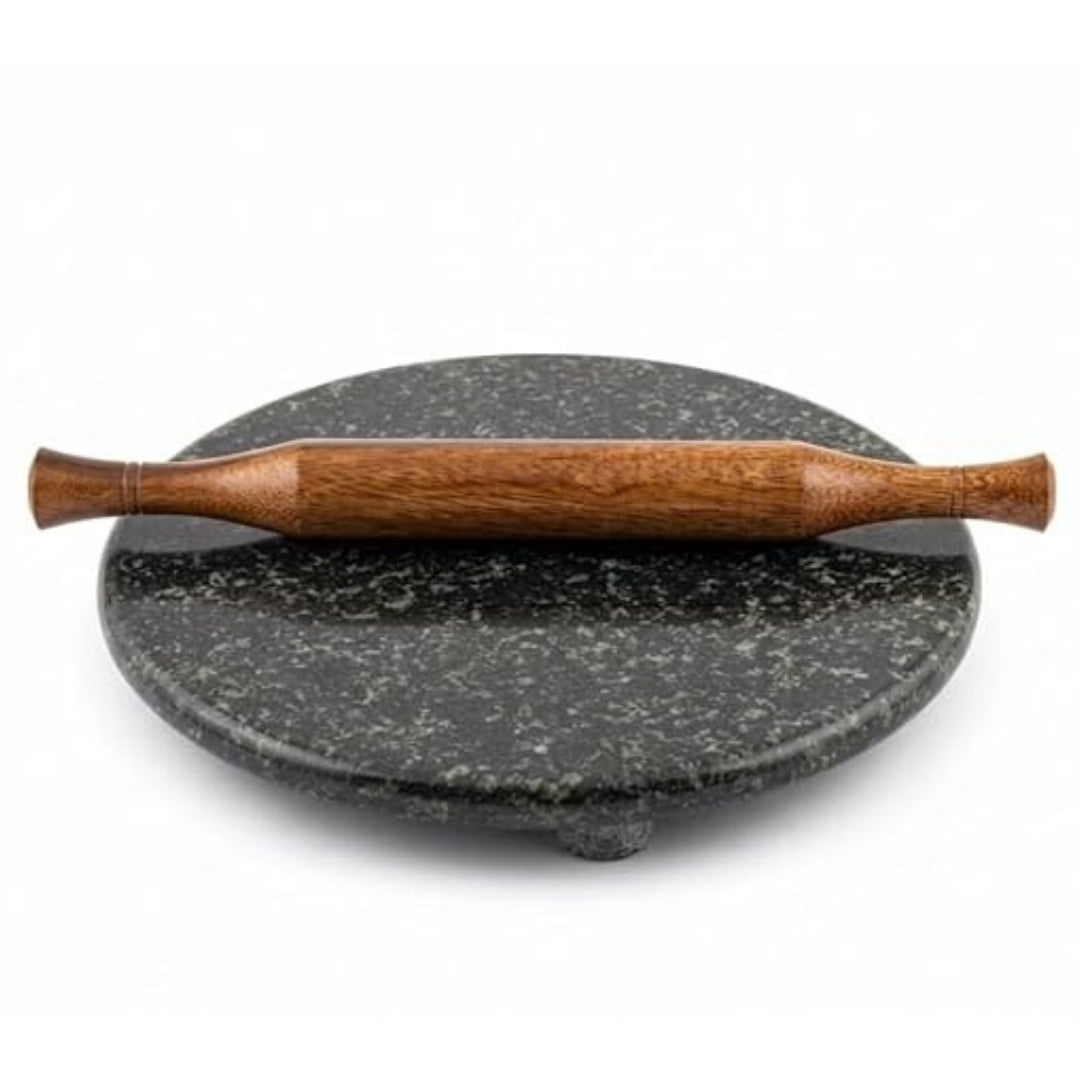 Granite Stone Roti Rolling Board – 12 Inch, Red