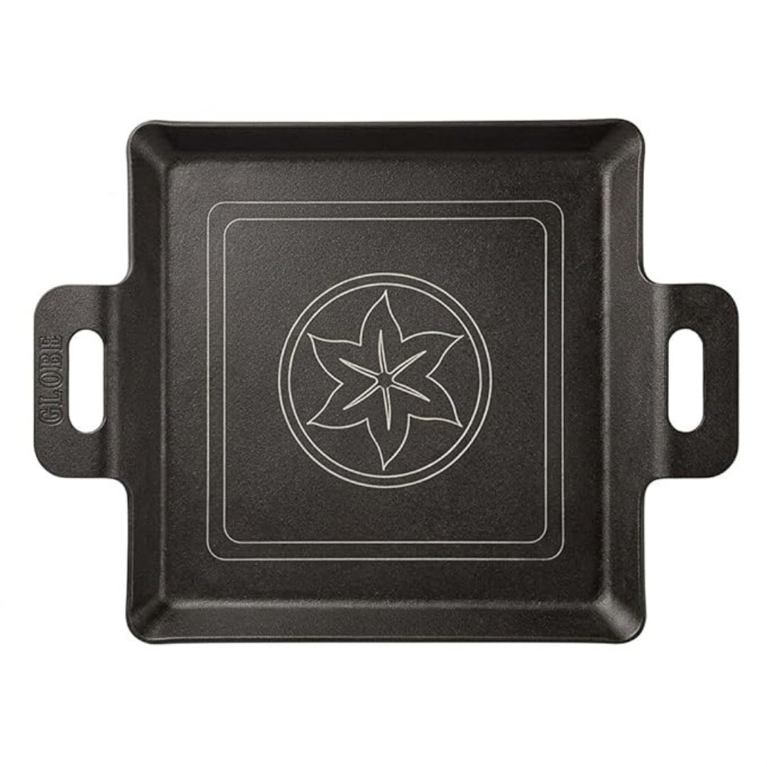 Iron Fry Pan with Handle, Flat Base for Even Heat Distribution, Heavy Duty & No Chemical Coating, Ideal for Fish Fry, Sandwich, Shallow Frying, Roasting - Black (12inch/30.48 cm)