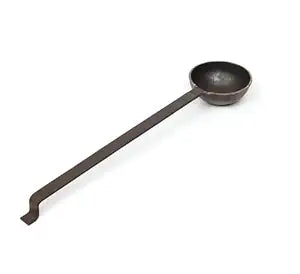 Iron Tadka Pan Round Long Handle – Black, 10 cm