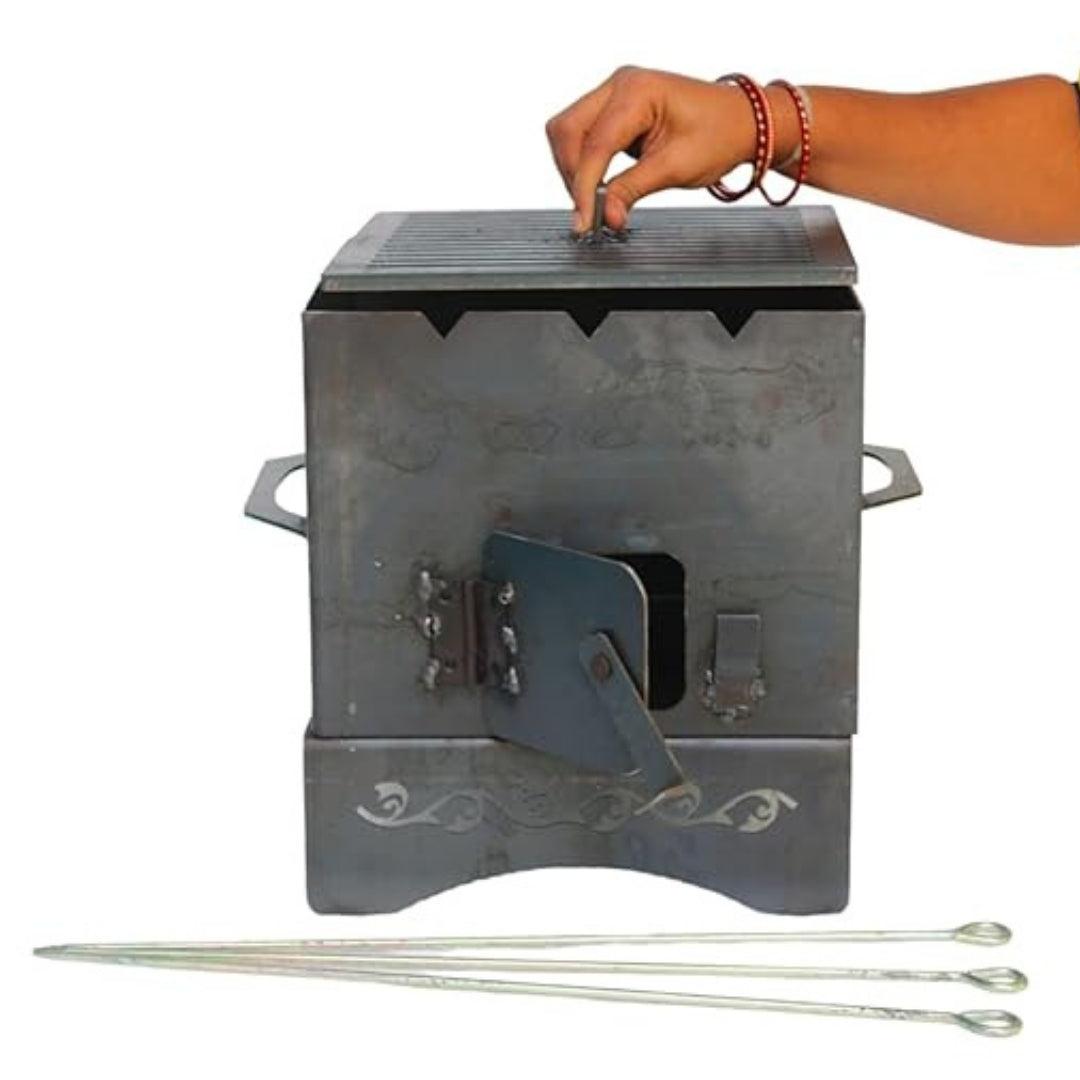 Barbeque Grill Stand for Gas Stove | Gas Tandoor | Charcoal BBQ Oven