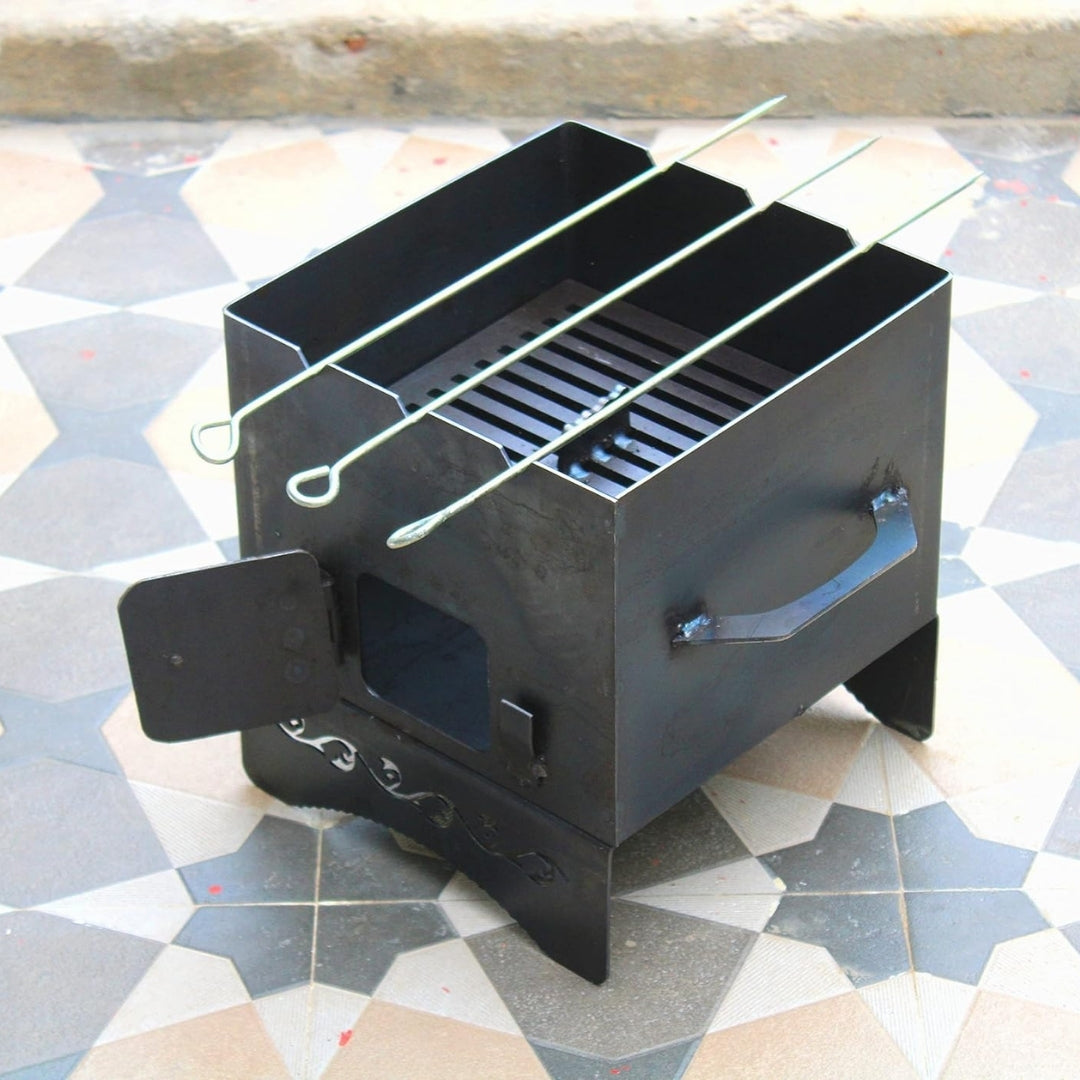 Barbeque Grill Stand for Gas Stove | Gas Tandoor | Charcoal BBQ Oven