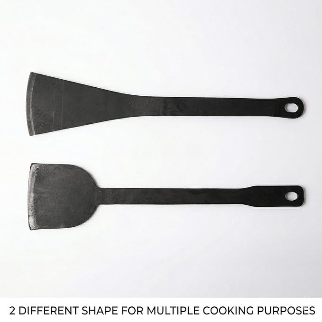 Pure Iron Dosa Turner & Roti Spatula – 13 Inch (Pack of 2)