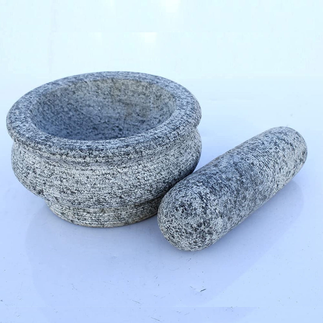 Stone Mortar and Pestle Set – 5 Inch