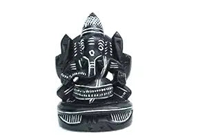 Small Ganesh Stone Idol – Handcrafted Natural Granite