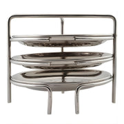 Stainless Steel Idiyappam Plate / Puttu Stand – 3 Plates (Silver)