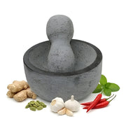 Granite Unpolished Mortar & Pestle Round (8 Inch)