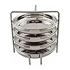 Stainless Steel Thatte Idli Stand with 4 Plates for Pressure Cooker