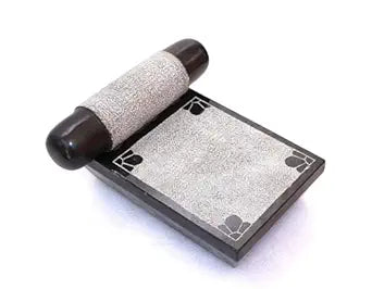 Pure Granite Ammikallu Grinder (Black & Grey, 12x8)