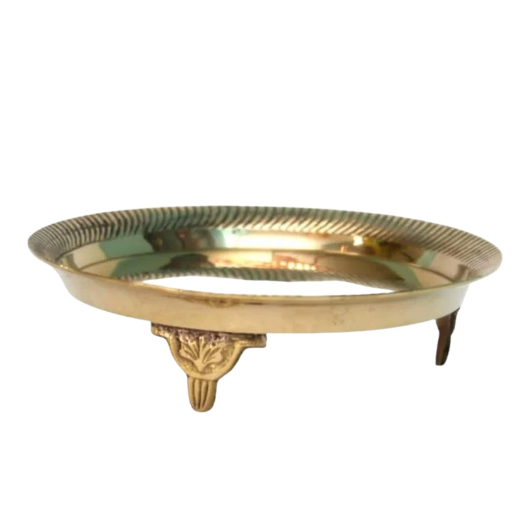 Brass Gajalakshmi Oil Lamp with Stand – 16 cm