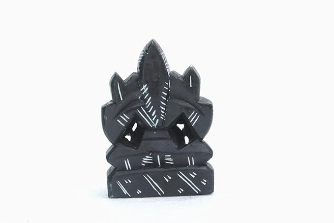 Small Ganesh Stone Idol – Handcrafted Natural Granite