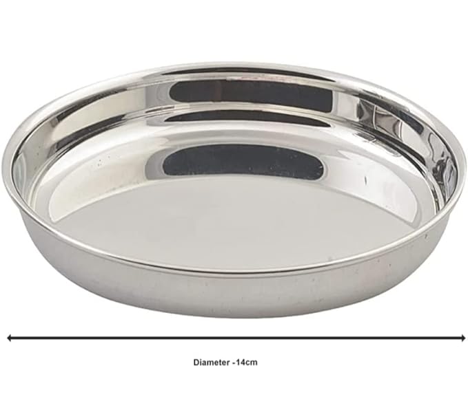 Stainless Steel Thatte Idli Stand with 4 Plates for Pressure Cooker