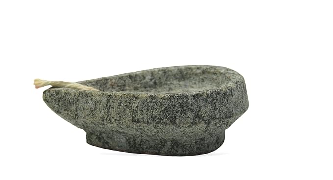 Granite Diya Lamp Round – Grey, Pack of 2