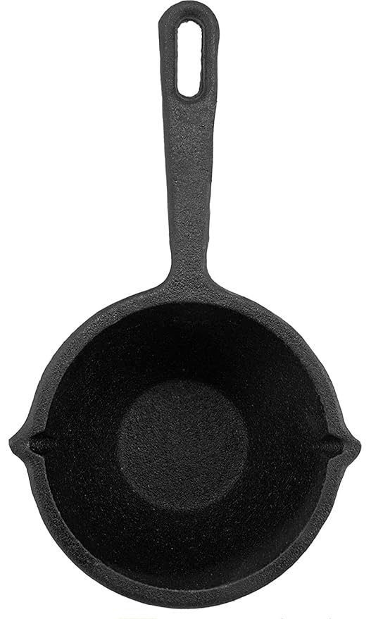 Iron Tadka Pan with Handle – 4.5 Inch