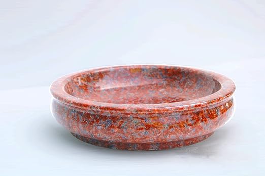 Granite Uruli Bowl Round with Ganesh Design – 10 Inch