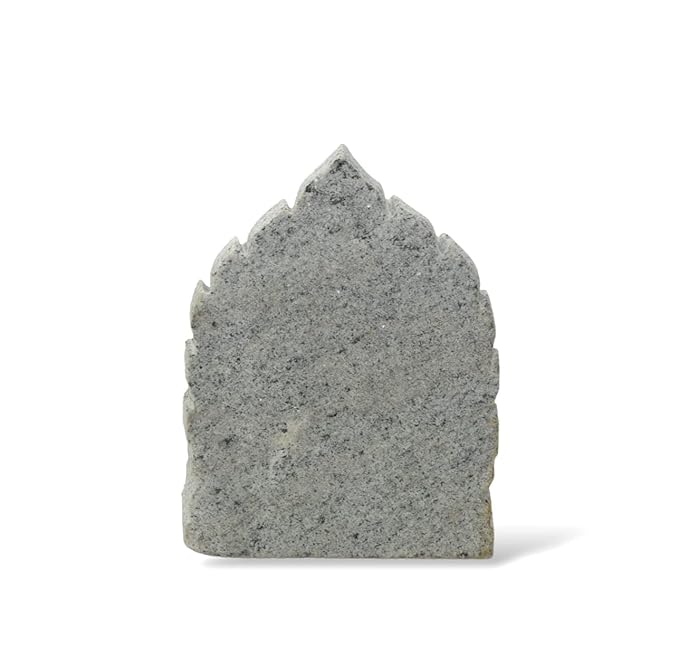 Granite Diya Lamp Square – Grey, 13 cm