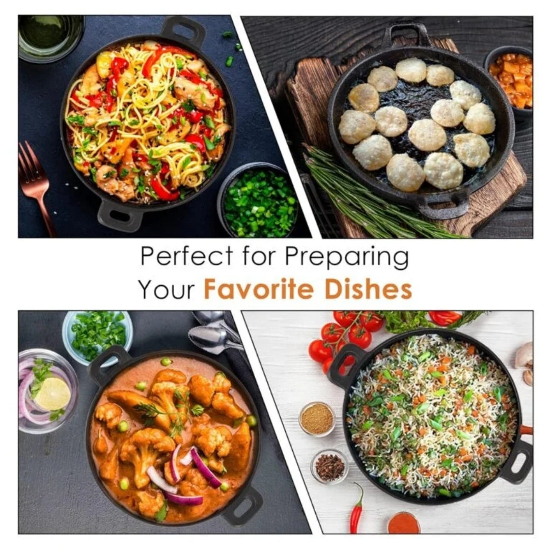 Crownstone Premium Cast Iron Kadai