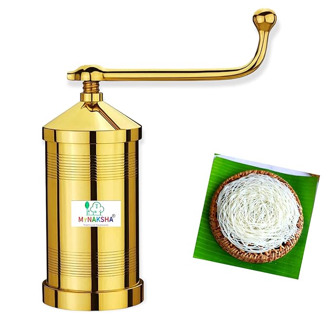 Brass Sevanazhi / Chakli Press / Murukku Maker with 6 Free Jalis