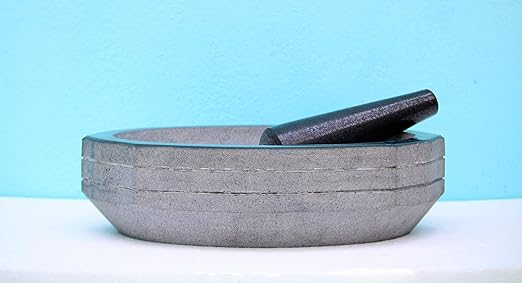 Granite Mortar & Pestle Rectangular (15x8 Inch)