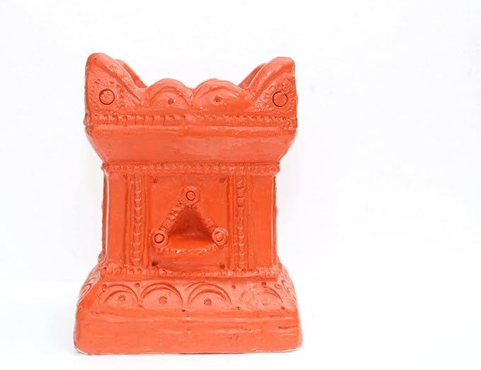 MYNAKSHA Handmade Terracotta Tulsi Pot / Brindavan – Rectangle