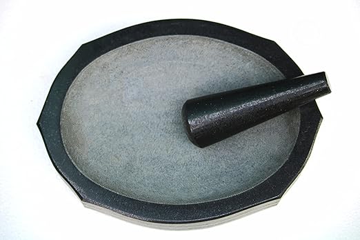 Granite Mortar & Pestle Rectangular (15x8 Inch)