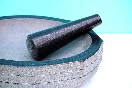 Granite Mortar & Pestle Rectangular (15x8 Inch)