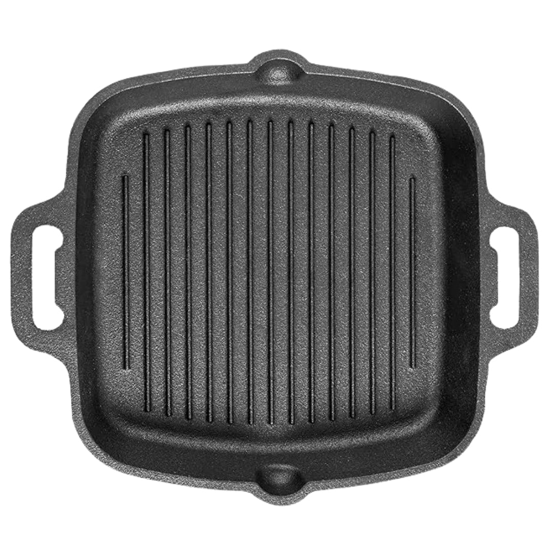 Pre-Seasoned Cast Iron Grill Pan – 10.25 Inch