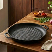Cast Iron Grill Pan – Heavy Duty, Natural Non-Stick