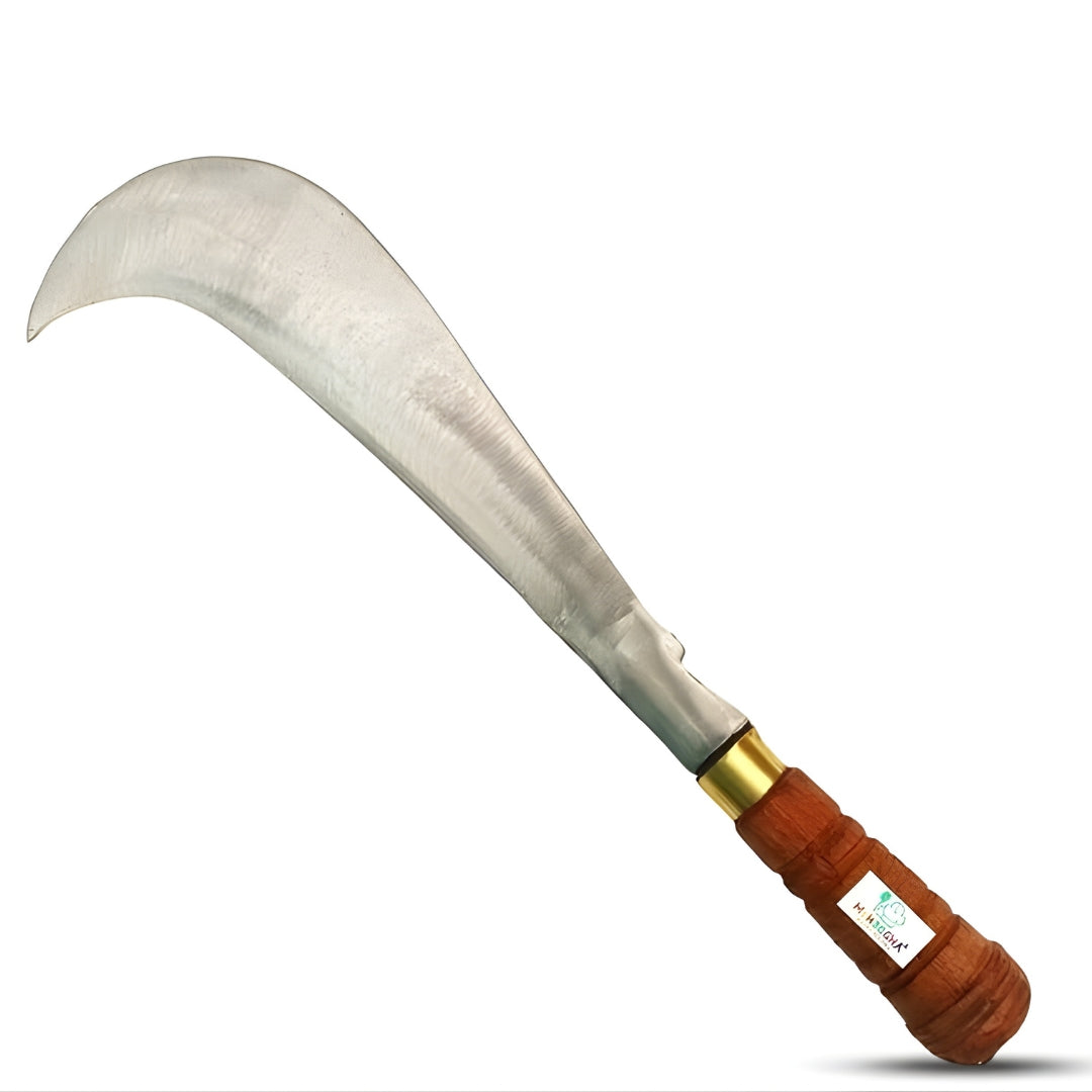 Handmade Iron Aruval with Wooden Handle – 7.8 Inch