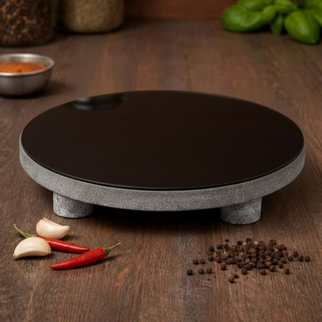 Granite Roti Black Granite Roti Roller 12 Inch | Nakshathra